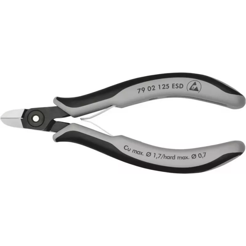 KNIPEX ESD-zijkniptang met facet 125 mm 79 02 125 ESD