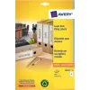 Avery LR4761-25 witte archiefetiketten 61 x 192 mm 100 etiketten (25 vellen x 4)