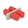 PAPSTAR deksel voor levensmiddelenbak, 90 mm, CPLA, wit, 50 stuks (87935)