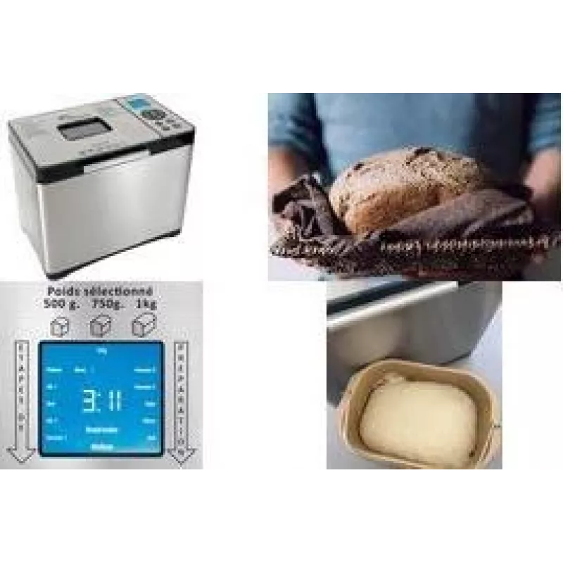 Little Balance Easy Bread 650 automatische broodbakmachine, 1 kg brood, 12 programma's, 650 W, wit LB 8398