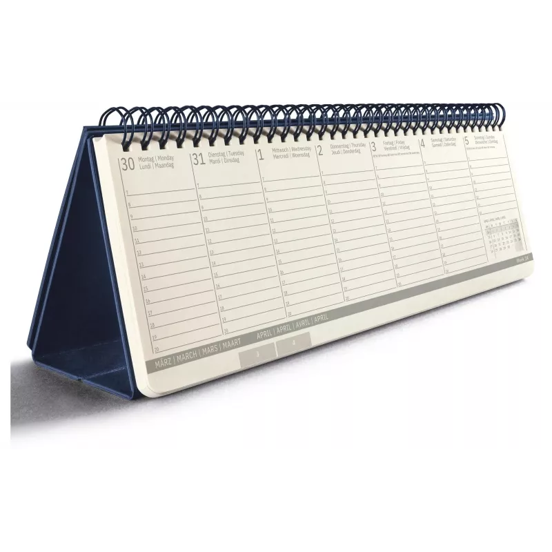 SIGEL Conceptum bureaubladkalender 2026 horizontaal blauw C2682