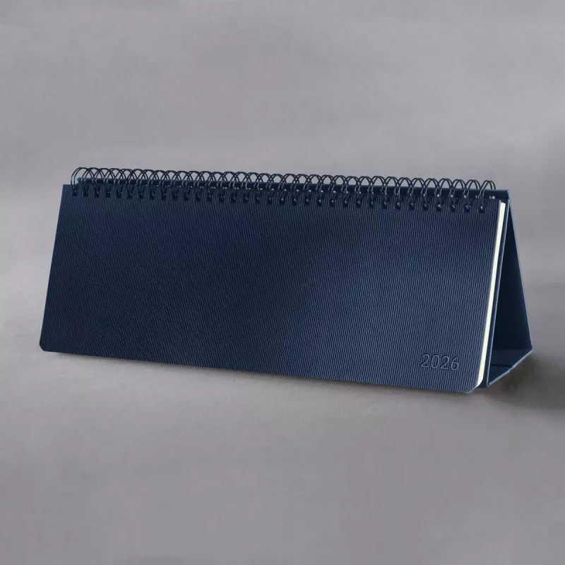 SIGEL Conceptum bureaubladkalender 2026 horizontaal blauw C2682