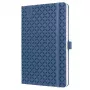 SIGEL Jolie 2024 weekboekkalender A6, kunstleer, blauw, 1 week op 2 pagina's, 174 pagina's J4100