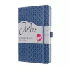 SIGEL Jolie 2024 weekboekkalender A6, kunstleer, blauw, 1 week op 2 pagina's, 174 pagina's J4100