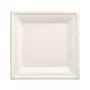 PAPSTAR Pure suikerriet borden, vierkant, 200 x 200 mm, 50 stuks, composteerbaar, magnetronbestendig 89744