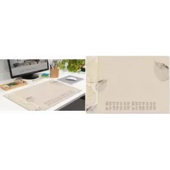 SIGEL papieren bureaumat Natural Leaves, DIN A2, 30 vellen, 80 g/m², gelijmd, met 2-jarenplanner H6315