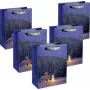 SIGEL GT115 kerstkapel grote cadeautassen, 26 x 33 cm, 5-pack