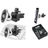 WEDO Dock-it Premium mini magnetische autoventilatiehouder voor smartphones, zwart/zilver 60 15054