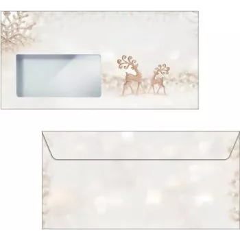 SIGEL DU228 DL envelop bruin zilver 110 x 220 mm 90 g/m²