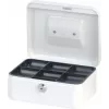 MAUL geldkist wit 200x170x90 mm staal met cilinderslot en 2 sleutels 56102-02