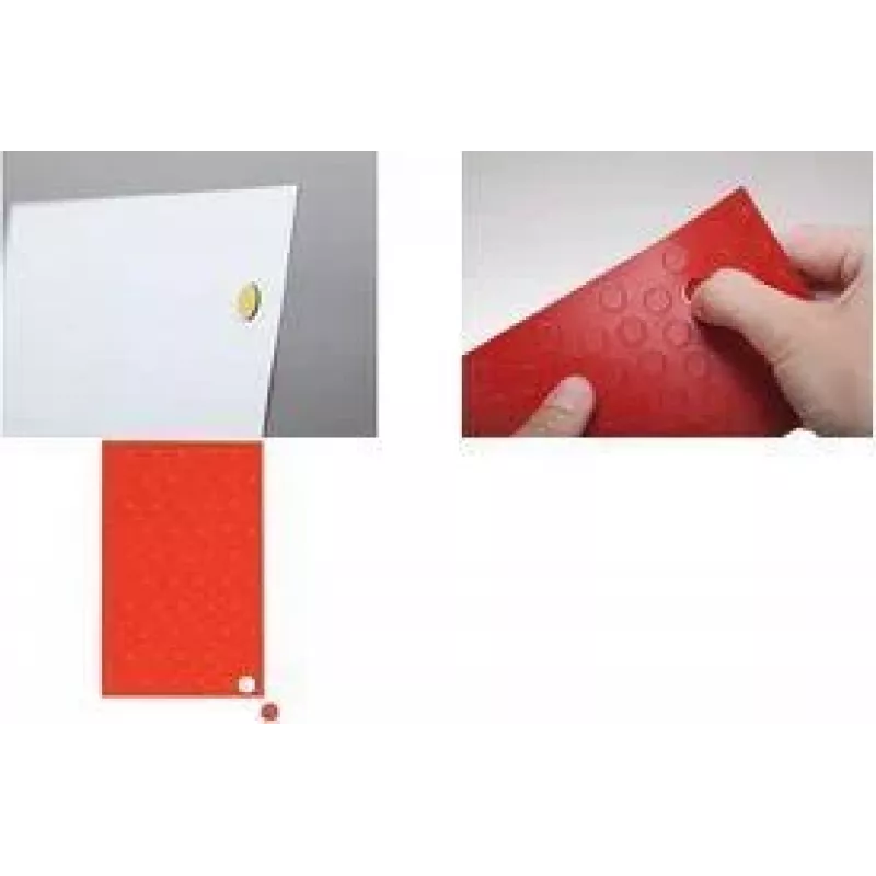MAUL magnetisch symbool cirkel, 10 mm, rood, gestanst, 100 stuks (6531125)