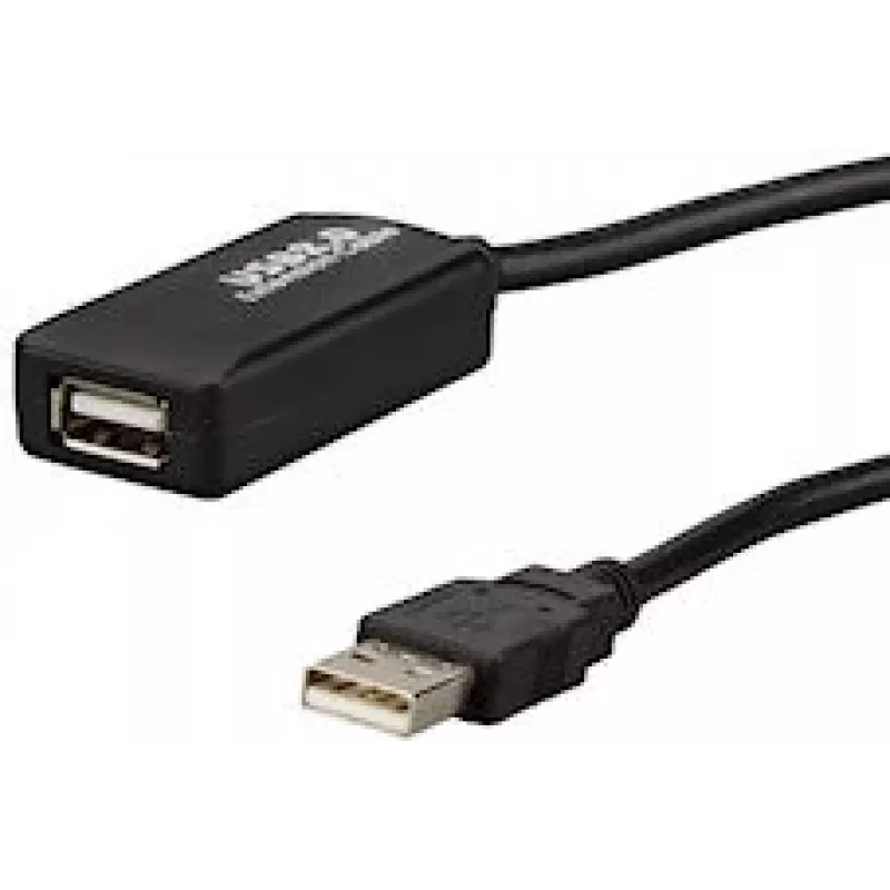 E+P CC 508/10 USB 2.0 verlengkabel, 10 m, zwart 924560