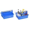 allit McPlus Carry Roi gereedschapskoffer blauw met aluminium handgreep, 2 grote vakken 8500905016