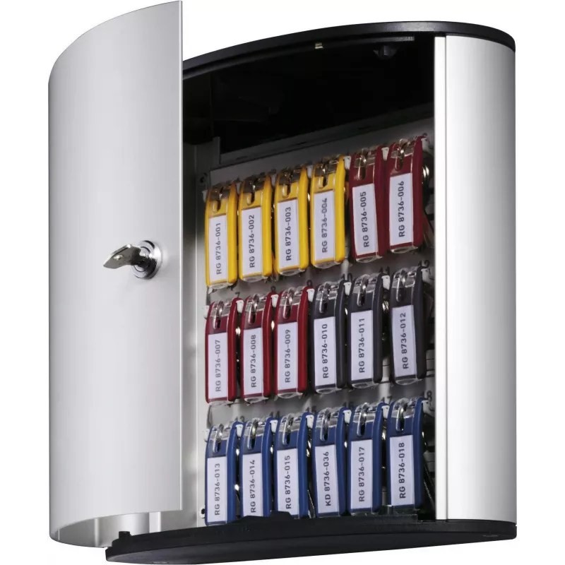 DURABLE KEY BOX 18 sleutelkast met cilinderslot, lichtgrijs 195123