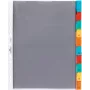 DURABLE A4 insteekhoezen-register, 10-delig, kleurgesorteerde tabbladen, polypropyleen 663219