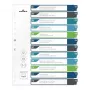 DURABLE 679627 A4+ polypropyleen blanco register, meerkleurig, staand, 0,27 mm, 11-gaats universele perforatie