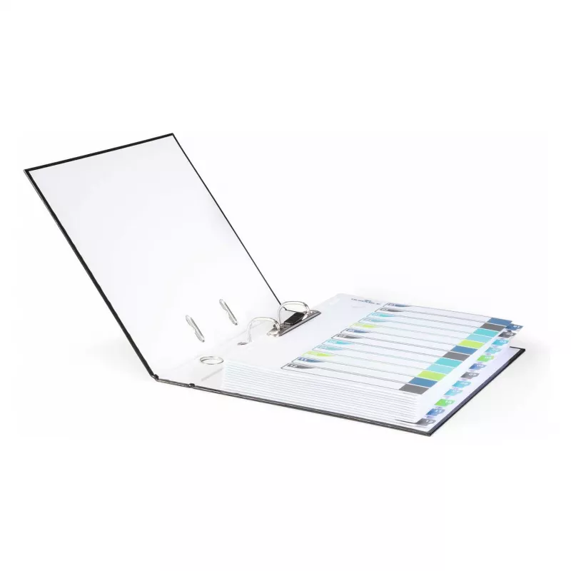 DURABLE 679627 A4+ polypropyleen blanco register, meerkleurig, staand, 0,27 mm, 11-gaats universele perforatie