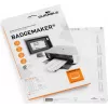 DURABLE BADGEMAKER inlegvellen 30 x 65 mm, wit, 100 inlegvellen (20 vellen met elk 5) 142302