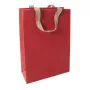 SIGEL Red Coco grote cadeautas, jutevezelpapier, rood, 1 stuk (ET010)