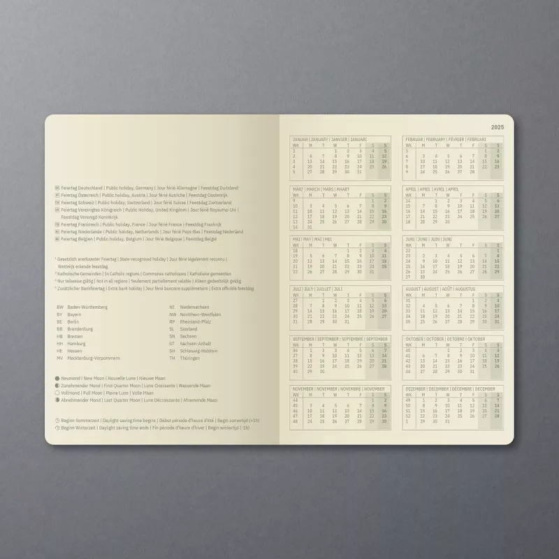 SIGEL Conceptum 2025 zakagenda A6 zwart (C2513)