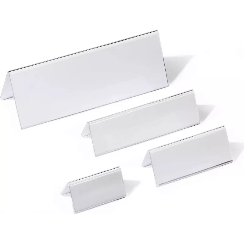 DURABLE tafelnaamhouder insteekbord acryl 61/122x150 mm, 10 stuks 803319