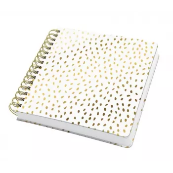 SIGEL Jolie Inspire Square Golden Rain spiraalnotitieboek A5 vierkant blanco 120gsm JQ100