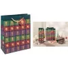 SIGEL kerstcadeautas in cut-out-stijl, klein, papier 157 g/m², mat, 1 stuk (GT047)