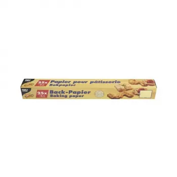 PAPSTAR bakpapierbladen, bruin, 380 x 420 mm, dubbelzijdig antiaanbaklaag, hittebestendig tot 220°C, 24 stuks 14201