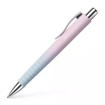 Faber-Castell Poly Ball Urban balpen, Blushing Sky, blauwe inkt, 0,6 mm XB, antislip greepzone 241131