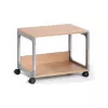 DURABLE SYSTEM 48 multifunctionele serveerwagen, 3 bladen, lichtgrijs, 600 x 480 x 900 mm, 120 kg totale belasting 3710124