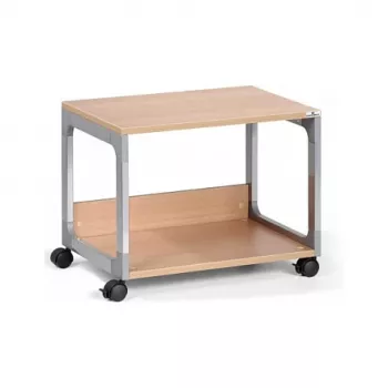 DURABLE SYSTEM 48 multifunctionele serveerwagen, 3 bladen, lichtgrijs, 600 x 480 x 900 mm, 120 kg totale belasting 3710124