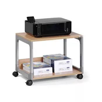 DURABLE SYSTEM 48 multifunctionele serveerwagen, 3 bladen, lichtgrijs, 600 x 480 x 900 mm, 120 kg totale belasting 3710124