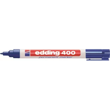 Edding 400 permanentmarker set 4-400-4-1999, zwart/rood/blauw/groen, watervast