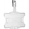 DURABLE ID-kaarthouder met draaiclip, transparant, voor 1 kaart, 25 stuks 811819