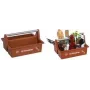 allit McPlus Carry Grillmeister draagkoffer bruin met aluminium handgreep, 2 grote vakken 8500908000