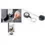 DURABLE Jojo uittrekbare sleutelhanger met sleutelring, zwart, 80 cm koord, 10-pack 822258
