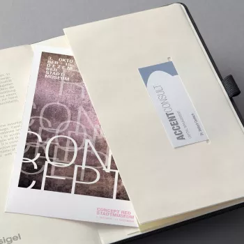 SIGEL Conceptum 2024 weekplanner A5 zwart met elastiek, penlus, kunstleren omslag, 176 pagina's, 145 x 210 mm, C2424