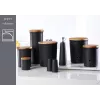 Ritzenhoff & Breker Jasper voorraadpot 1,6L steengoed met bamboedeksel, zwart 415322