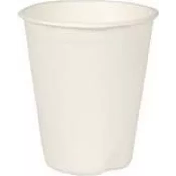 PAPSTAR pure suikerriet drinkbeker, 0,2 L, wit, 40 stuks, composteerbaar & magnetronbestendig 89854