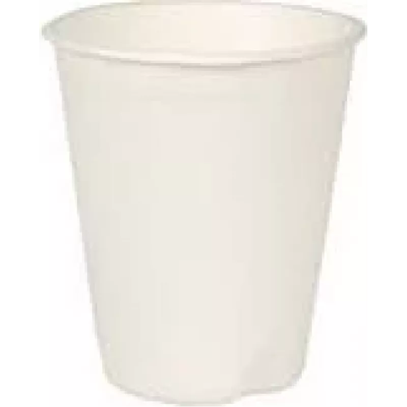 PAPSTAR pure suikerriet drinkbeker, 0,2 L, wit, 40 stuks, composteerbaar & magnetronbestendig 89854