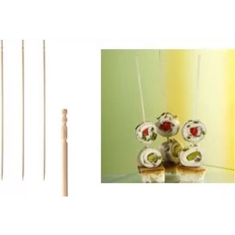 PAPSTAR fingerfood prikkers 90 mm bamboe 500 stuks (81097)
