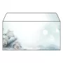 SIGEL Snow Star DL designpapier 110 x 220 mm 80 g/m² blauw/wit DU312