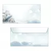 SIGEL Snow Star DL designpapier 110 x 220 mm 80 g/m² blauw/wit DU312
