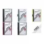 DURABLE DURACLIP ORIGINAL 60 A4 klemhefter met metaalklem, transparante voordeksel, zwarte achterdeksel, 5-pack 2238-01