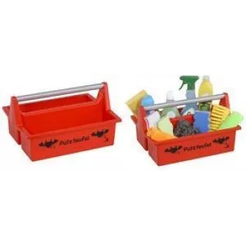 allit McPlus Carry Putzteufel rode draagmand met aluminiumgreep, 2 grote vakken 8500903012