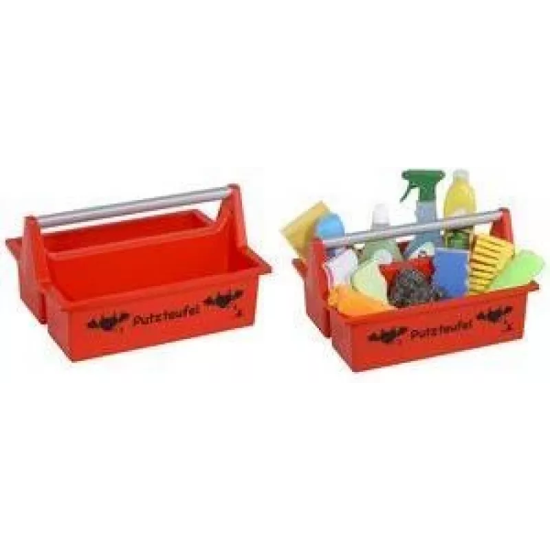 allit McPlus Carry Putzteufel rode draagmand met aluminiumgreep, 2 grote vakken 8500903012