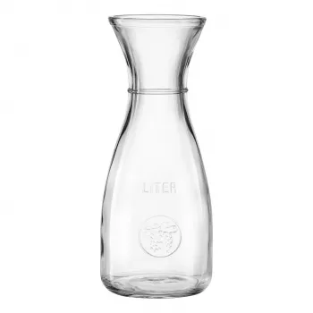 Ritzenhoff & Breker Bordeaux glaskaraffel 1L, kalk-natronglas, vaatwasmachinebestendig, vulstreep - 6-pack 818963