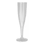 PAPSTAR herbruikbaar champagneglas PP, 0,1 L, transparant, 10-pack, 48 mm diameter, 201 mm hoogte (89729)