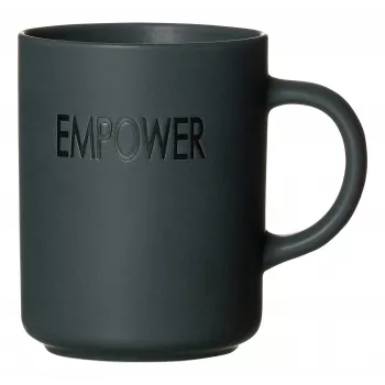 Ritzenhoff & Breker EMPOWER grijze porseleinen koffiekopjes, 390 ml, 4-set 425758