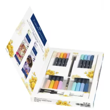 Faber-Castell Goldfaber Sketch marker set Romantic Manga (6 alcoholmarkers met dubbele punt) 164701